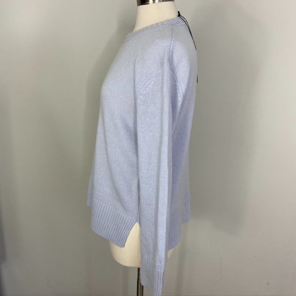 THEORY Soft Cashmere Hi Low Sweater Pale Lavender - Picture 6 of 10